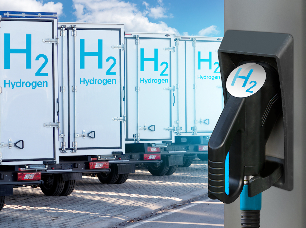 Hydrogen truck filling station